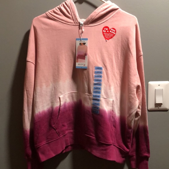 BRAND NEW LARGE WOMANS TIE DYE HOODIE! NWT! SMOKE FREE HOME! - Picture 2 of 8